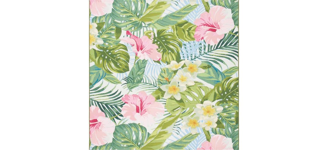 177256770 Barbados Flora Indoor/Outdoor Area Rug sku 177256770