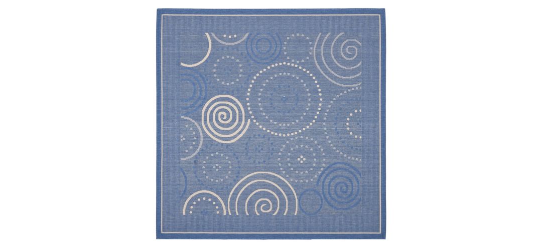 Courtyard Circles Indoor/Outdoor Area Rug