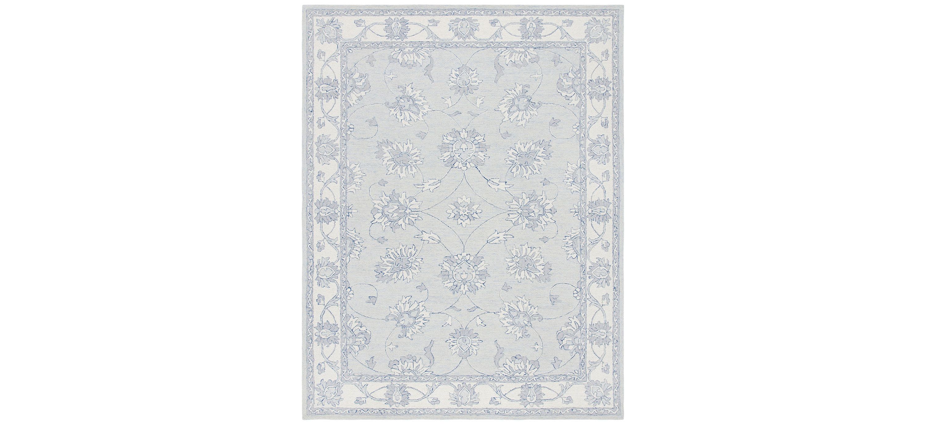 Micro-loop Damask Area Rug