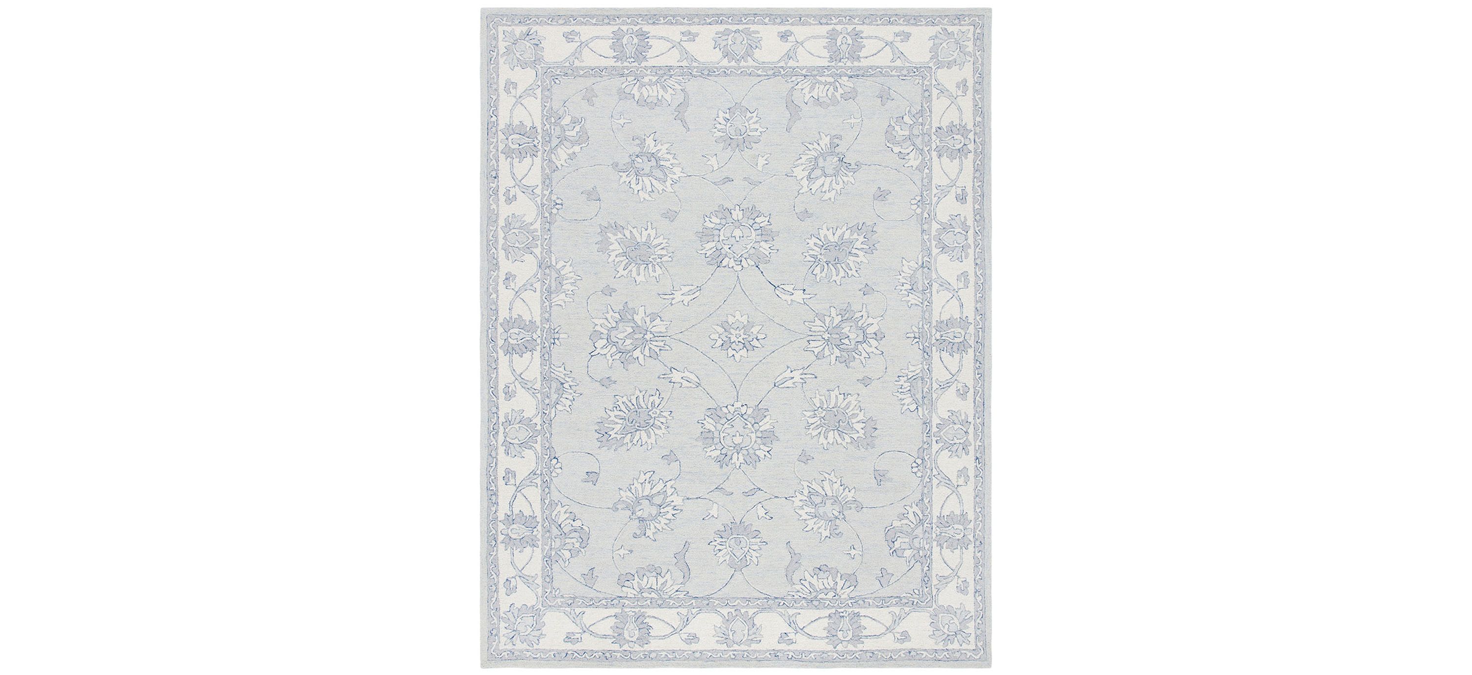 Micro-loop Damask Area Rug