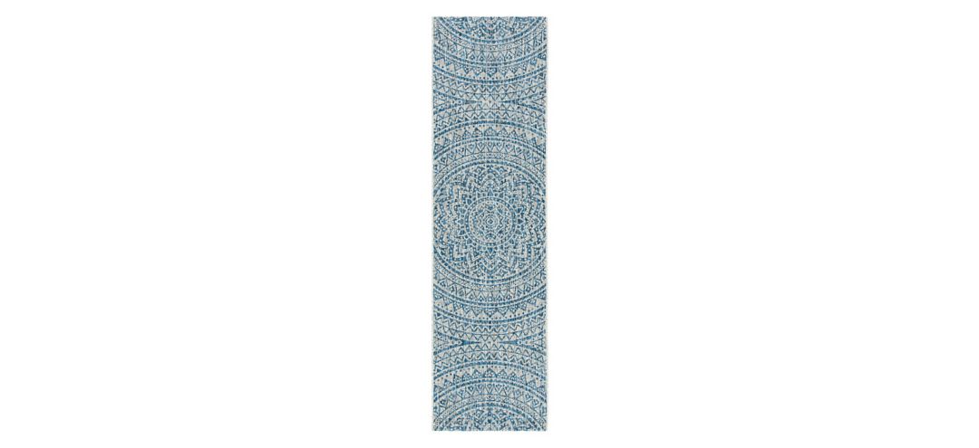 178087340 Courtyard Mandala Indoor/Outdoor Runner Rug sku 178087340