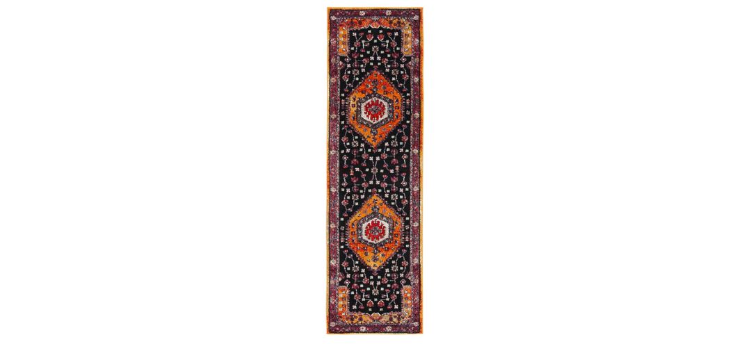 Hamadan Orange Runner Rug