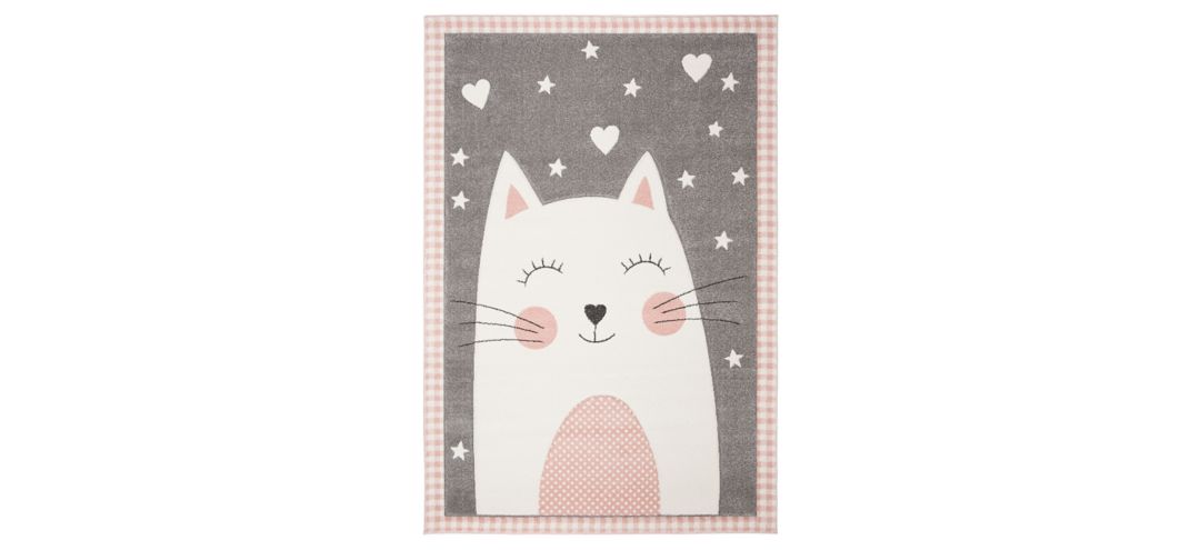 Carousel Kitty Kids Area Rug