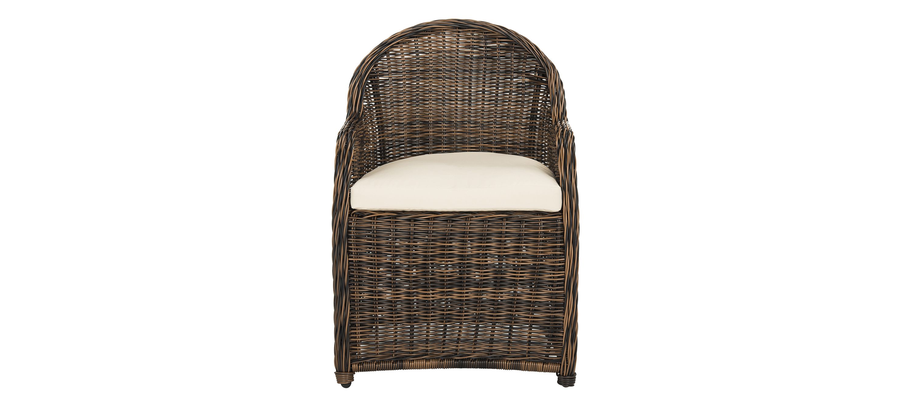 Dores Wicker Arm Chair With Cushion