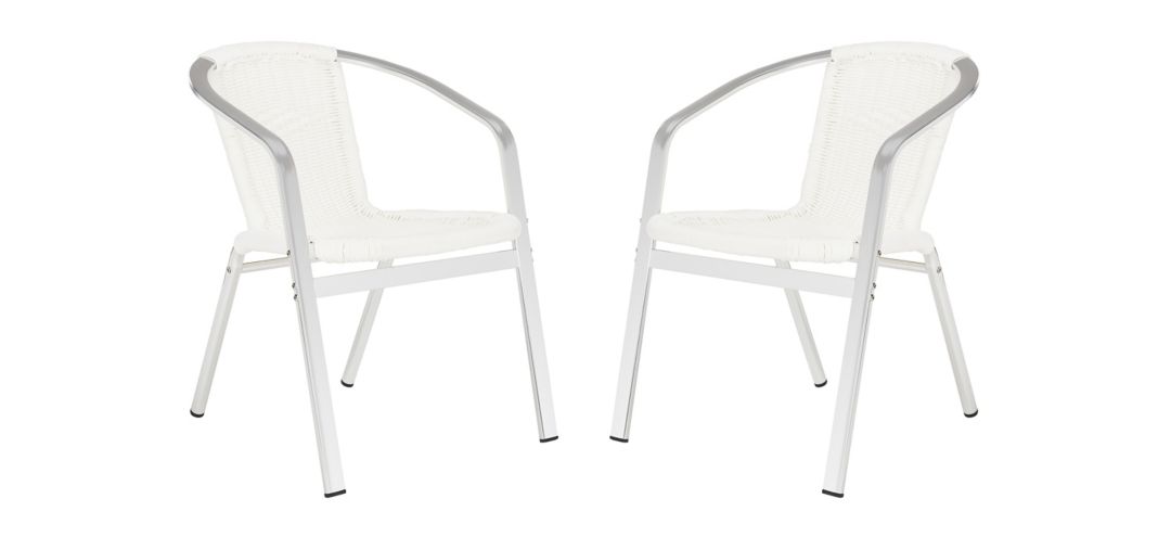 240253460 Bruna Outdoor Stacking Armchair - Set of 2 sku 240253460