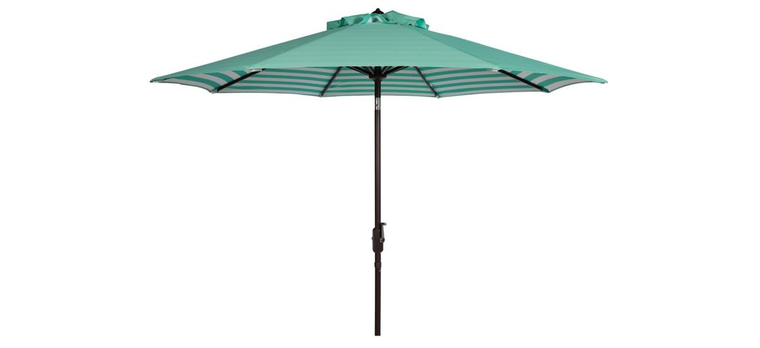 Shay Striped Crank Outdoor Auto-Tilt Umbrella