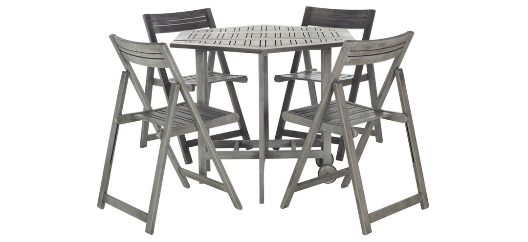 Yassi 5-pc. Outdoor Cabinet Dining Set