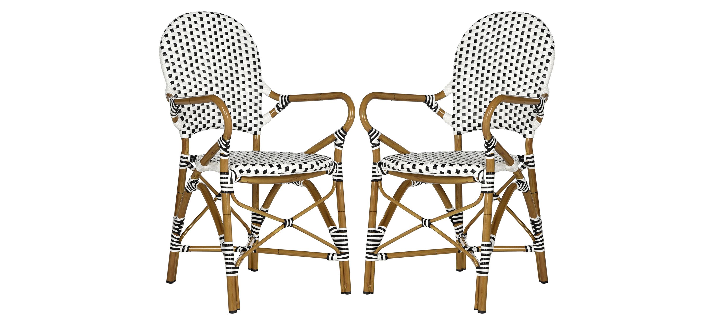 Dario Outdoor Stacking Arm Chair -Set of 2