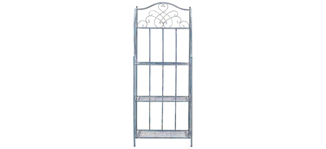 PAT5014C Miki Outdoor Wrought Iron 4 Tier Bakers Rack sku PAT5014C