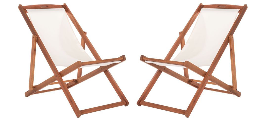 Loren Outdoor Sling Chair - Set of 2