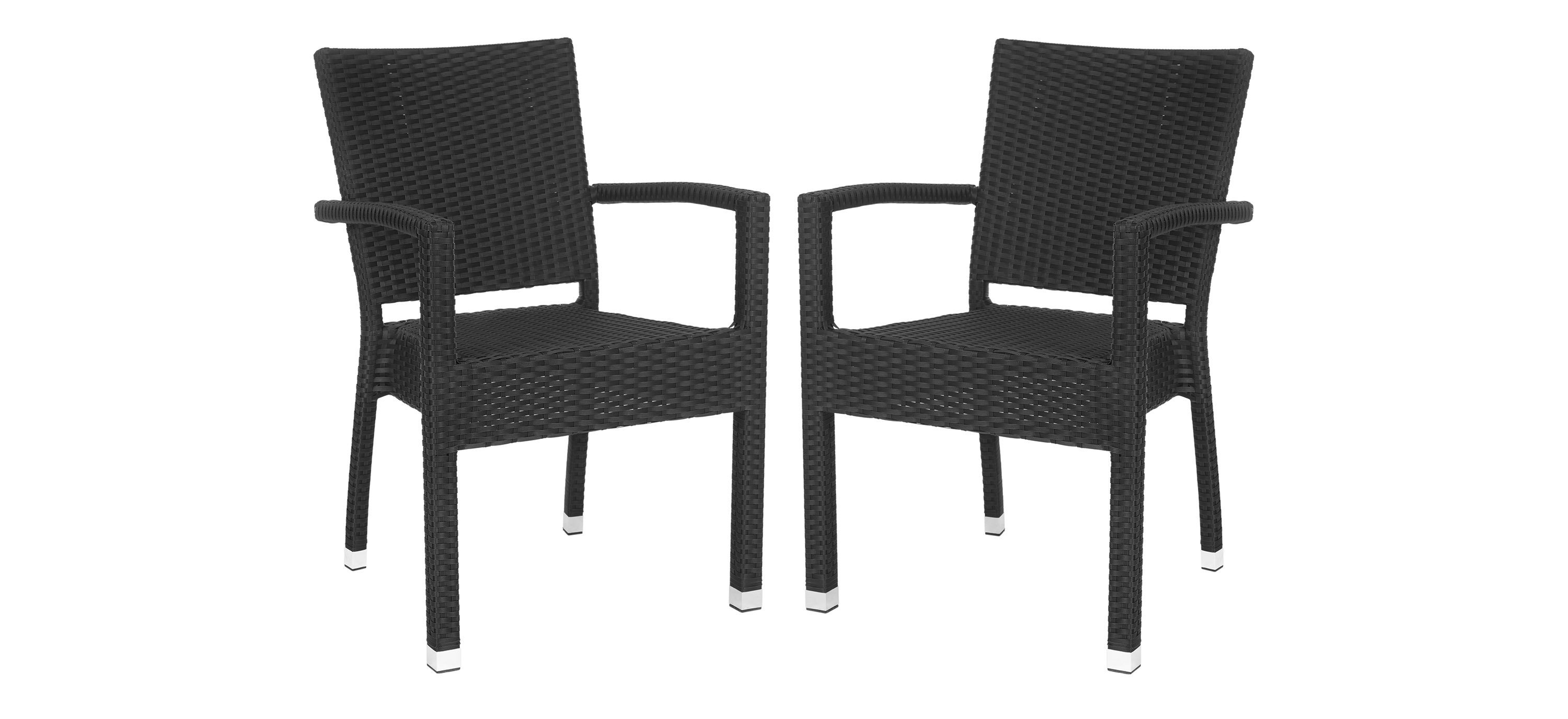 Darryl Outdoor Stacking Arm Chair - Set of 2