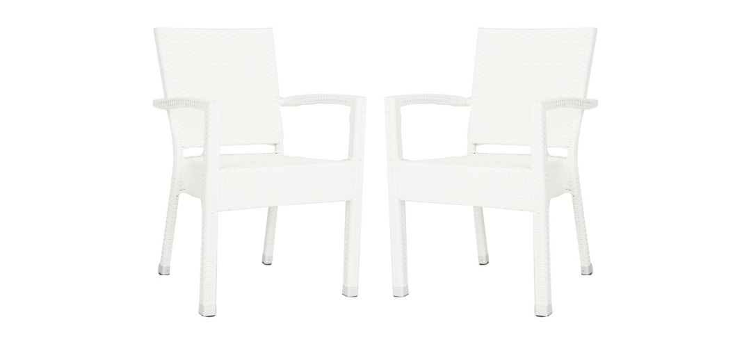 242256781 Darryl Outdoor Stacking Arm Chair - Set of 2 sku 242256781