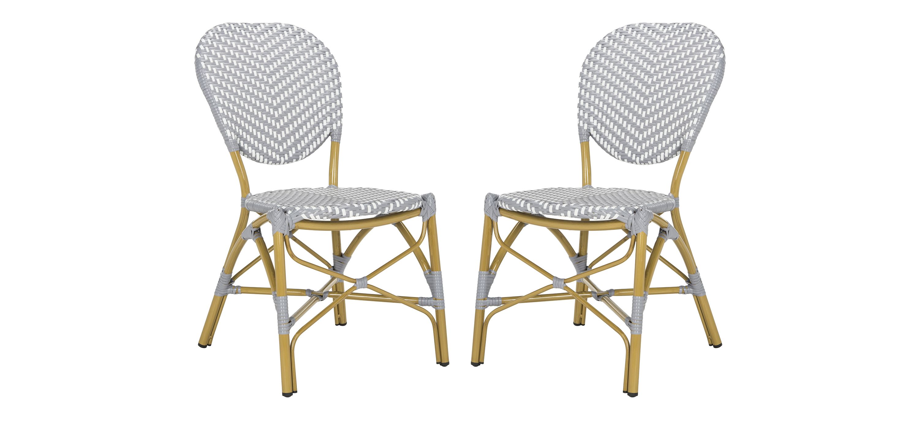 Europa Outdoor French Bistro Side Chair - Set of 2