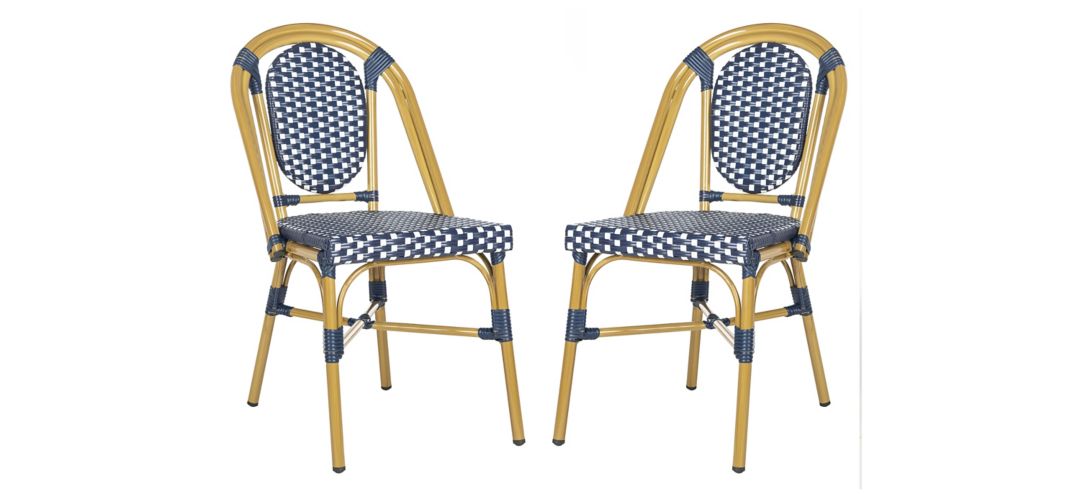 PAT4036A-SET2 Helga Outdoor French Stackable Bistro Chair - Set  sku PAT4036A-SET2