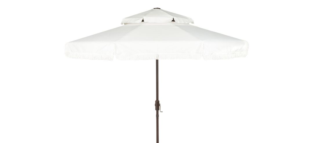 Brentwood Fringe 9Ft Double Top Crank Umbrella