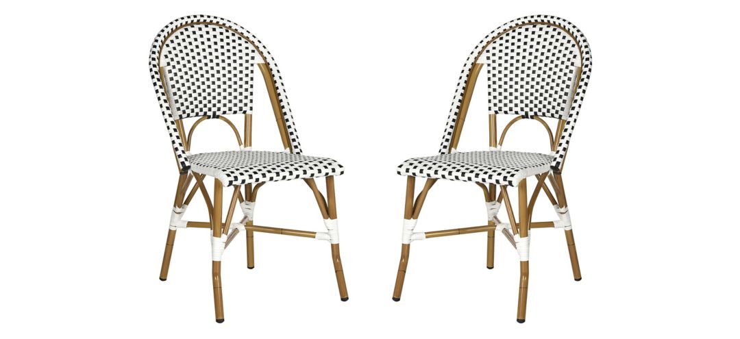 Montez Outdoor French Bistro Side Chair - Set of 2