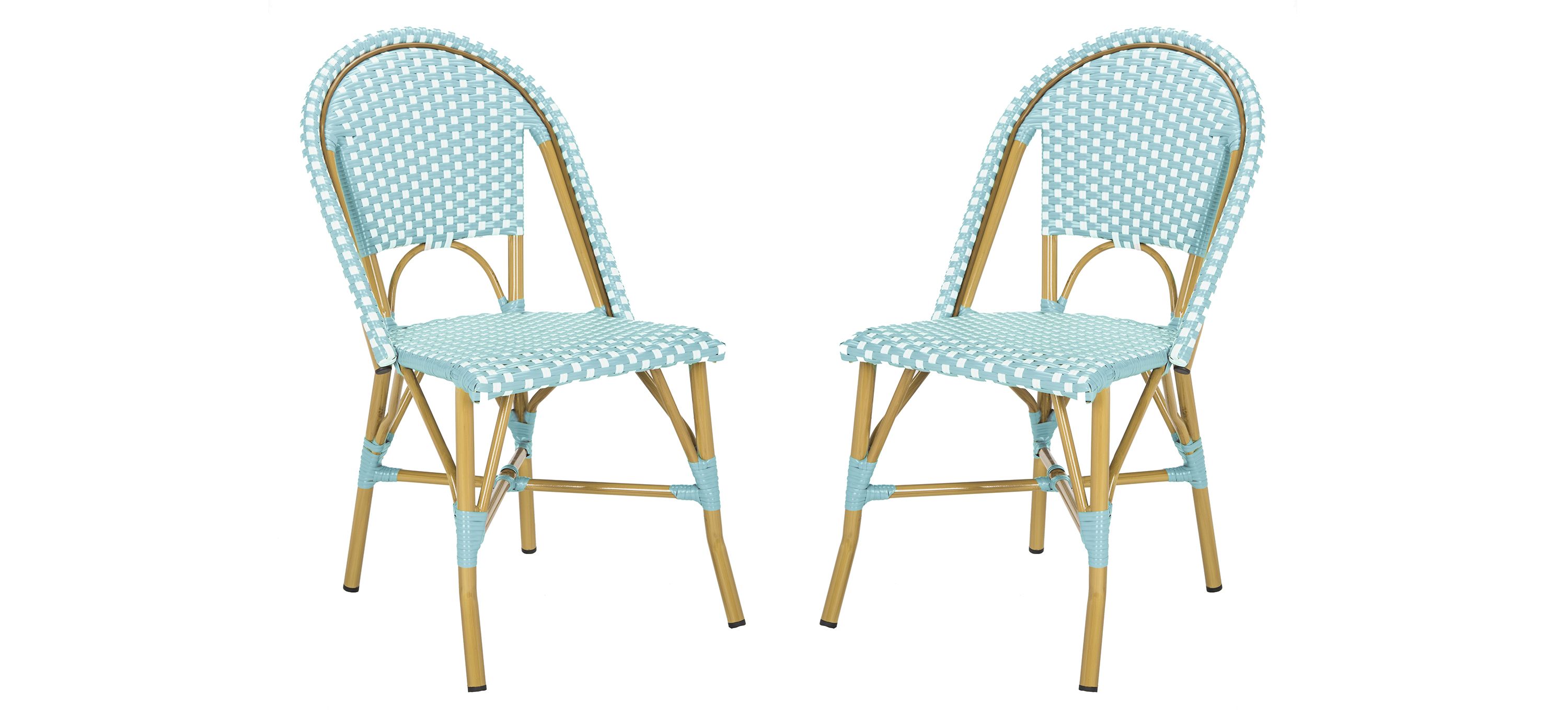 Montez Outdoor French Bistro Side Chair - Set of 2