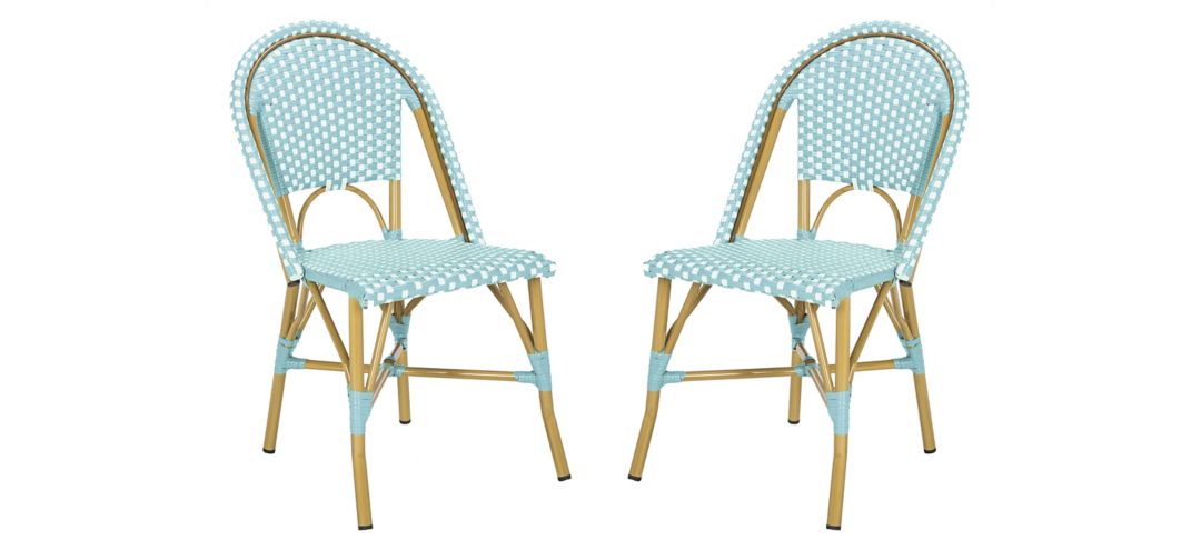 Montez Outdoor French Bistro Side Chair - Set of 2