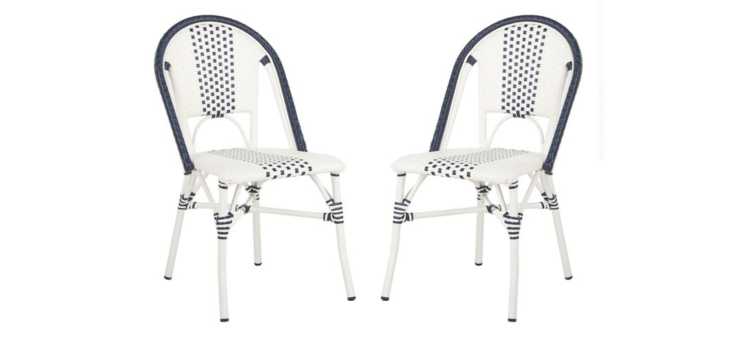 242276582 Lorma Outdoor Stackable Chair: Set of 2 sku 242276582