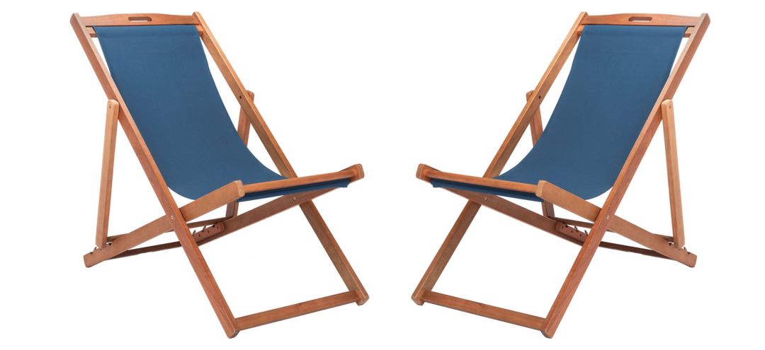 Loren Outdoor Sling Chair: Set of 2