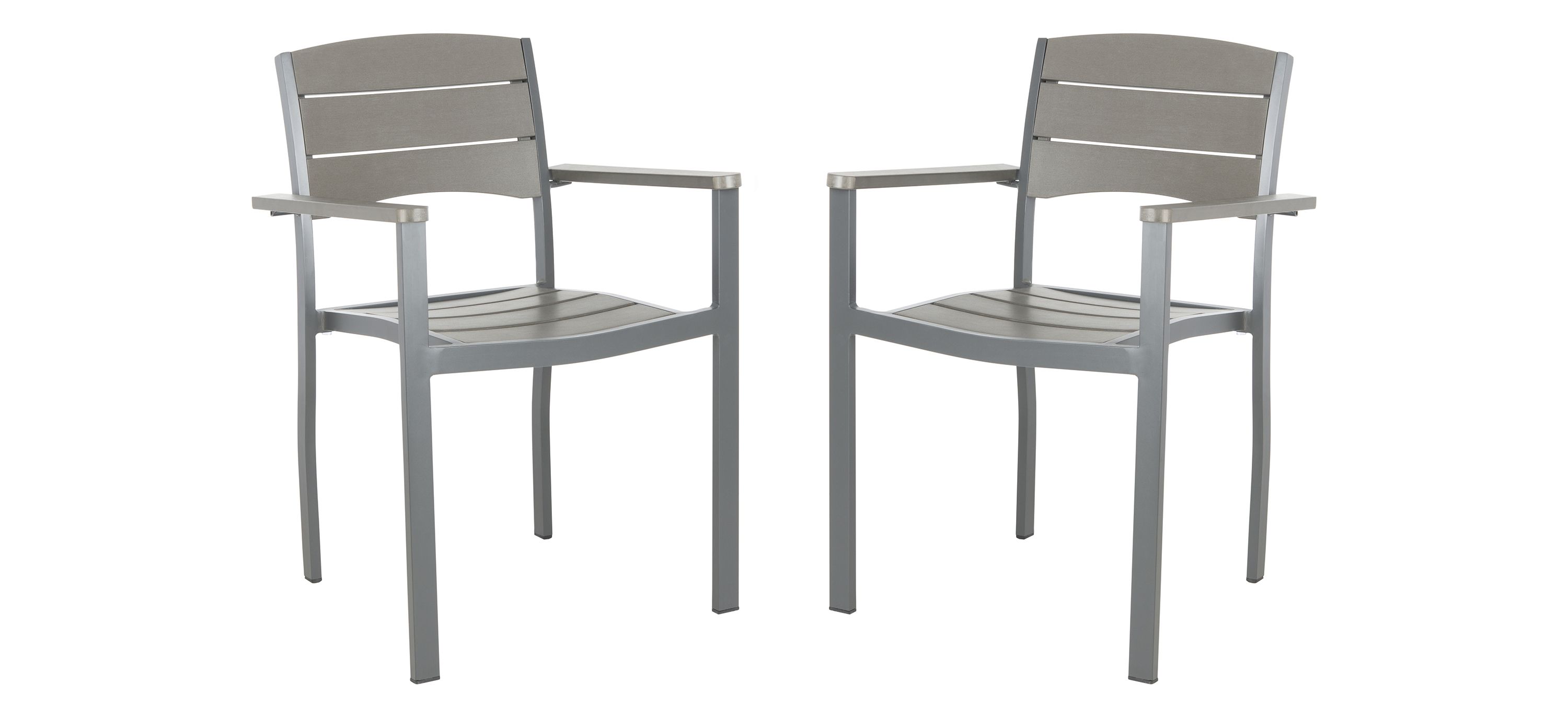 Serapis Outdoor  Stackable Chair: Set of 2