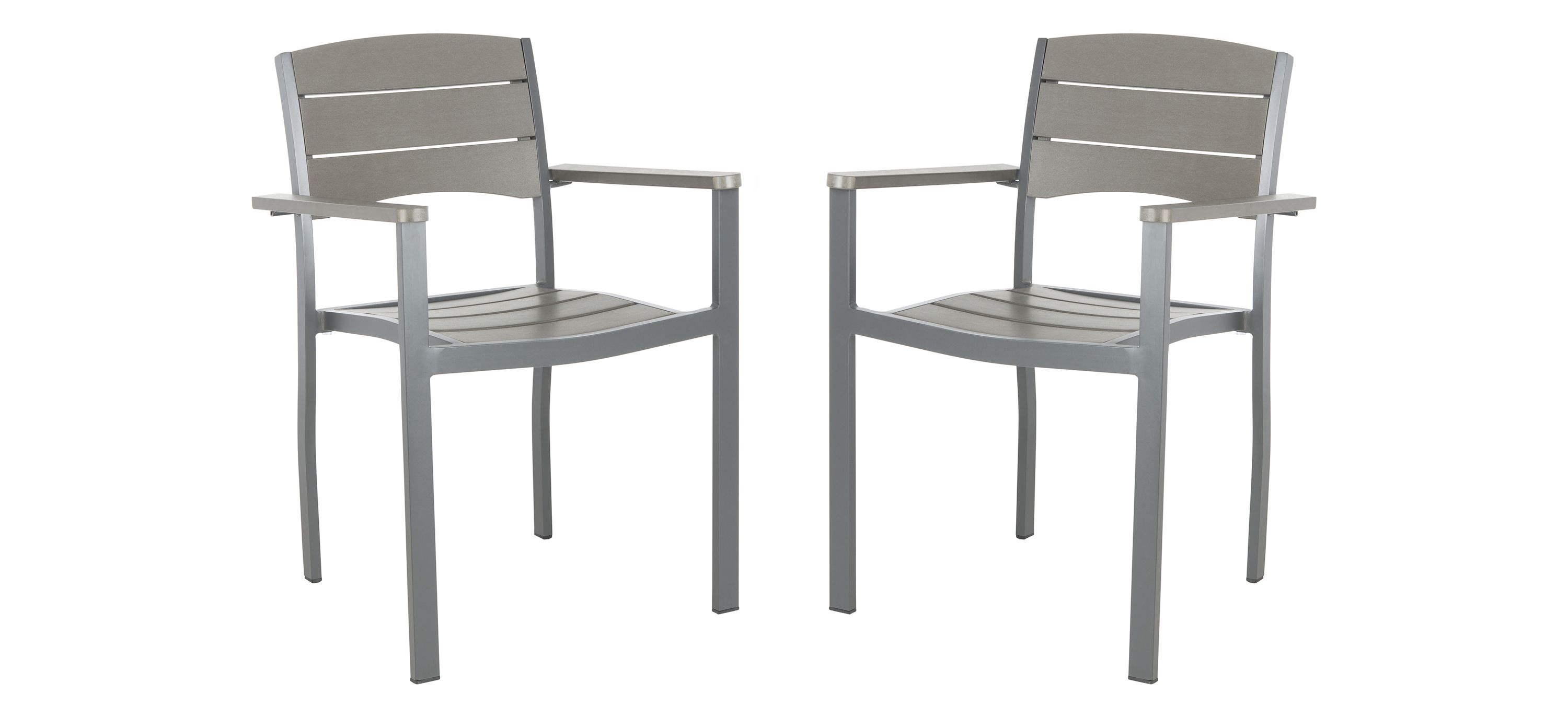 Serapis Outdoor  Stackable Chair: Set of 2