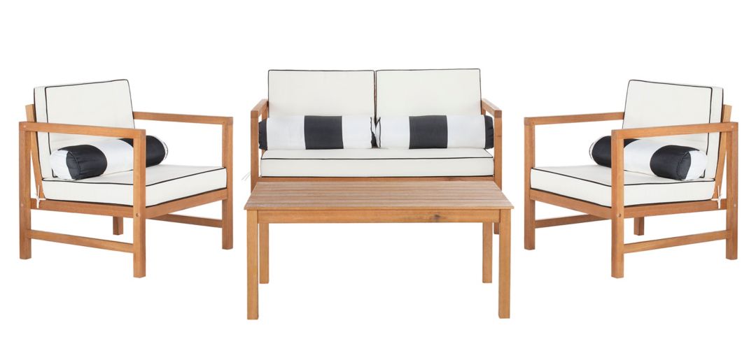 Hinaku 4-pc Outdoor Set w/ Accent Pillows