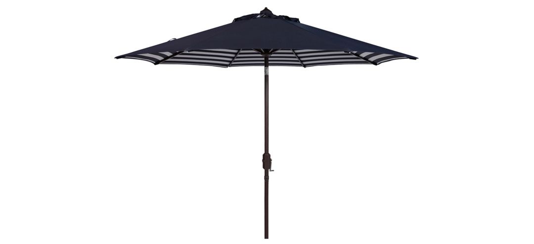 Shay Inside Out Striped 9 ft Crank Outdoor Auto Tilt Umbrella