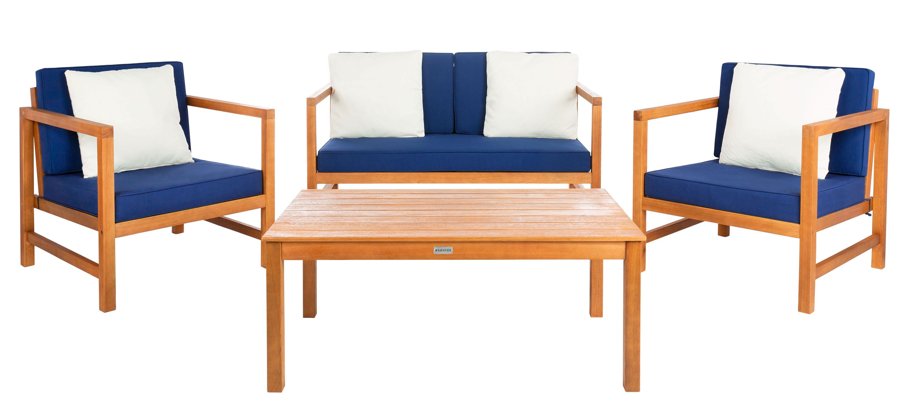 Hinaku 4-pc Outdoor Set w/ Accent Pillows
