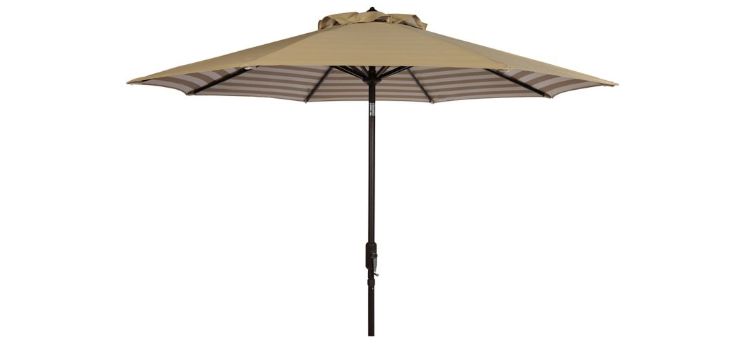 Shay Inside Out Striped 9 ft Crank Outdoor Auto Tilt Umbrella