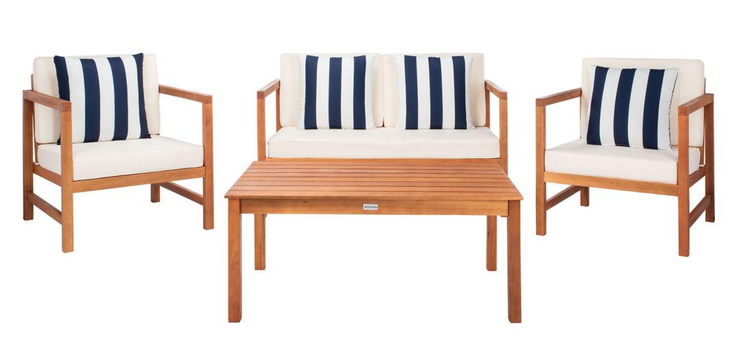 Hinaku 4-pc Outdoor Set w/ Accent Pillows