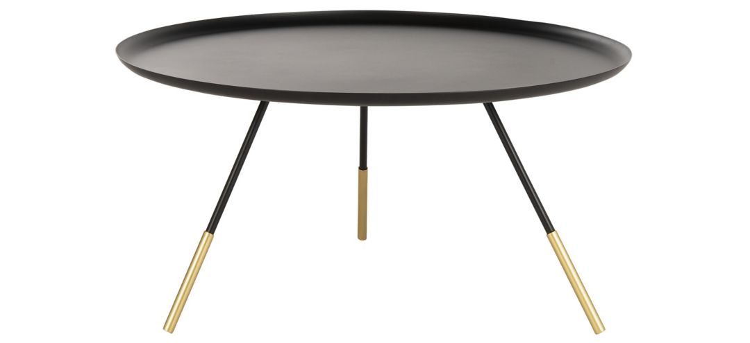 Scarlett Coffee Table with Metal Gold Cap