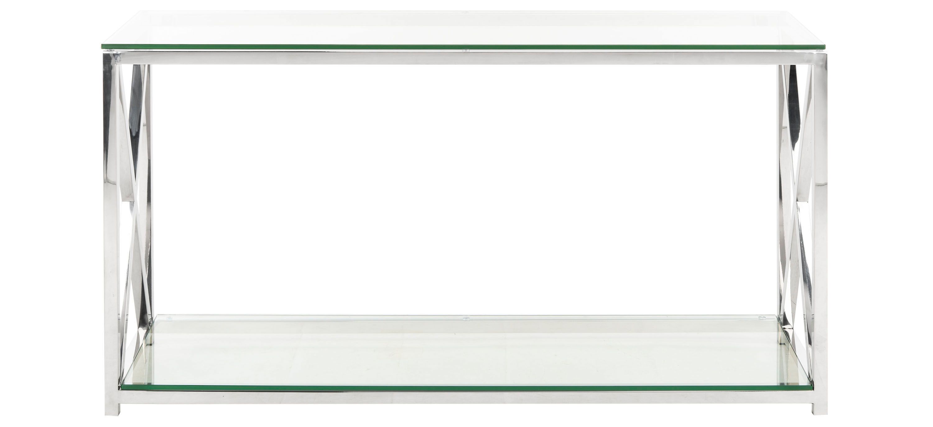Allura Console Table With Glass Top