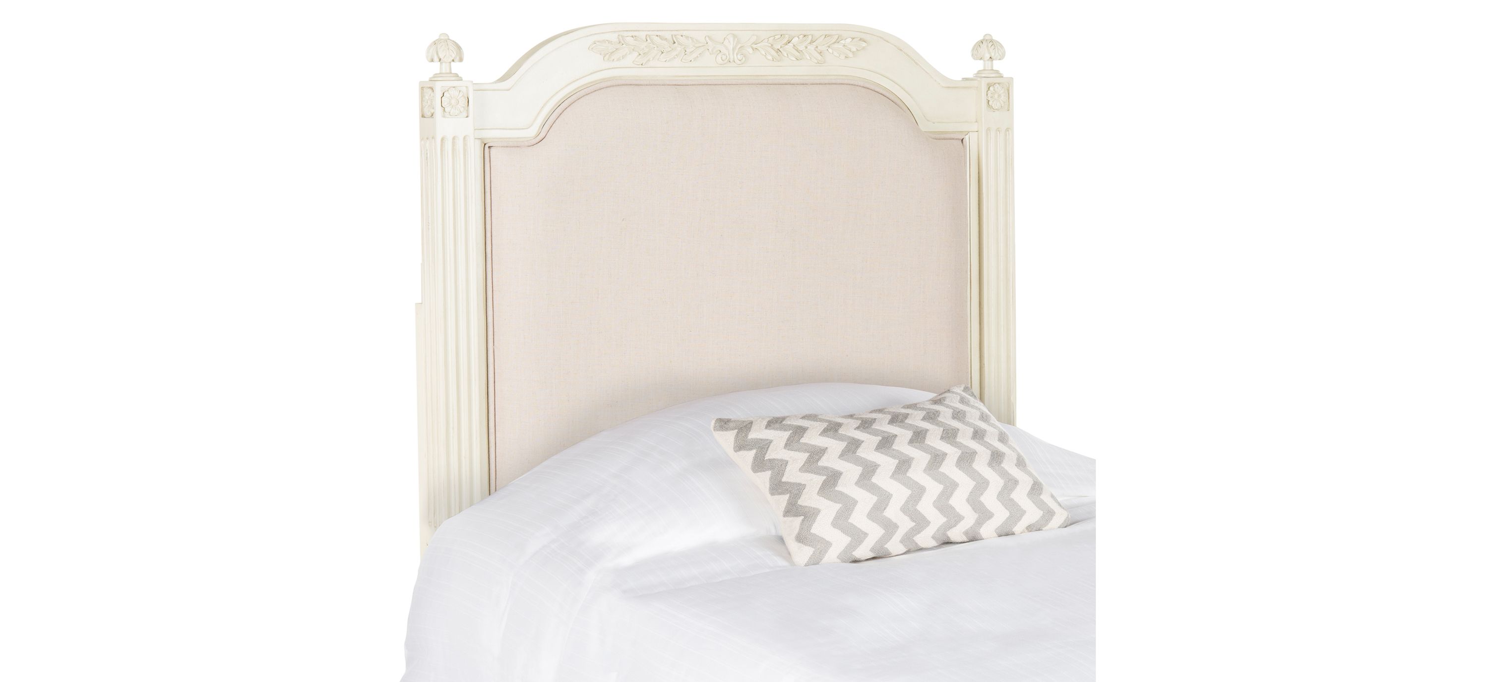 Rustic Wood  Upholstered Headboard
