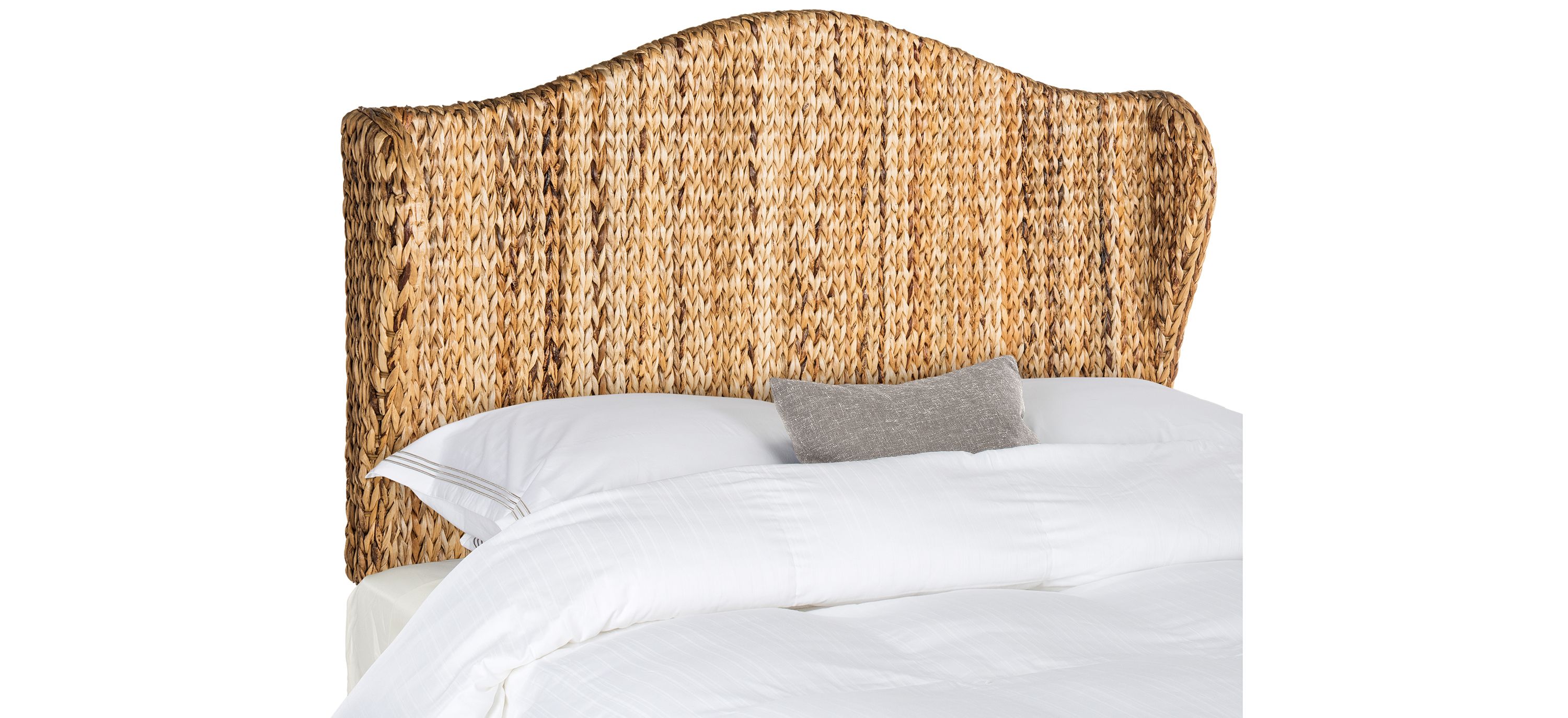 Nadine Natural Queen Mounted Headboard