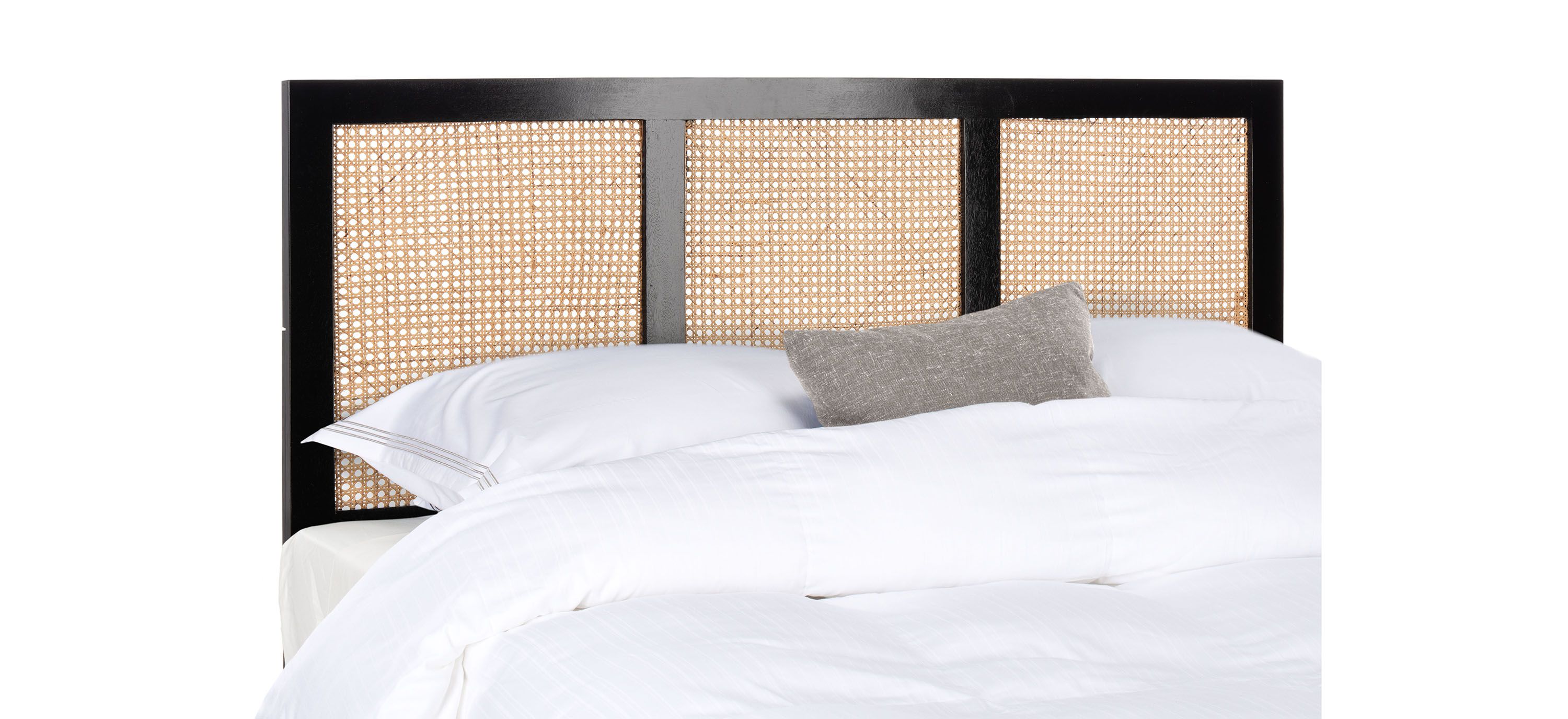 Vienna Cane Queen Mounted Headboard