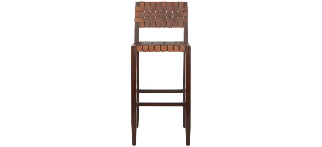 711285510 Kerstin Woven Leather Barstool sku 711285510