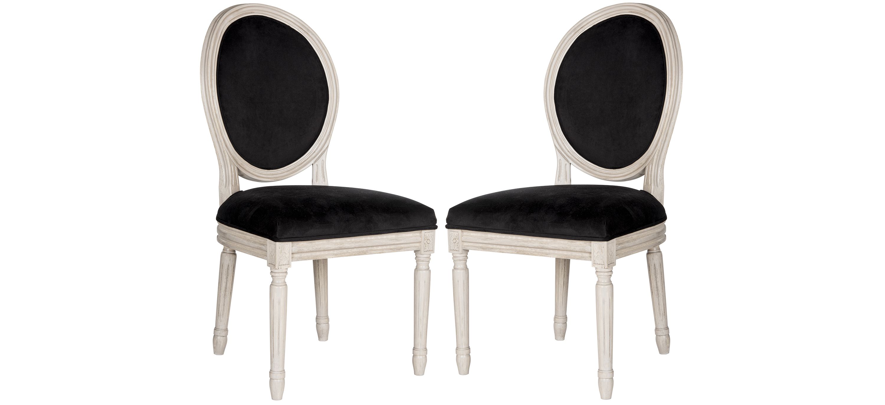 Holloway Velvet Oval Dining Chair - Set of 2