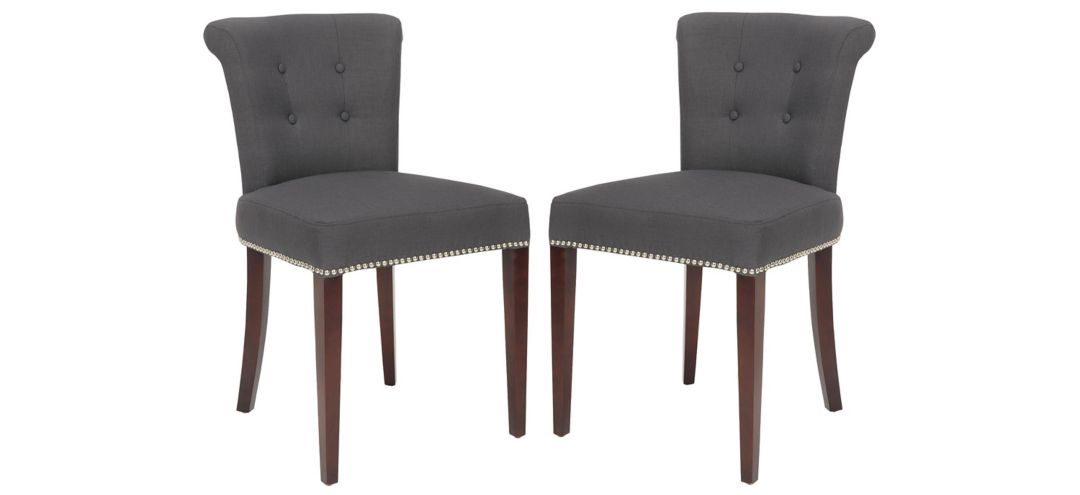 Aaron Linen Ring Dining Chair - Set of 2