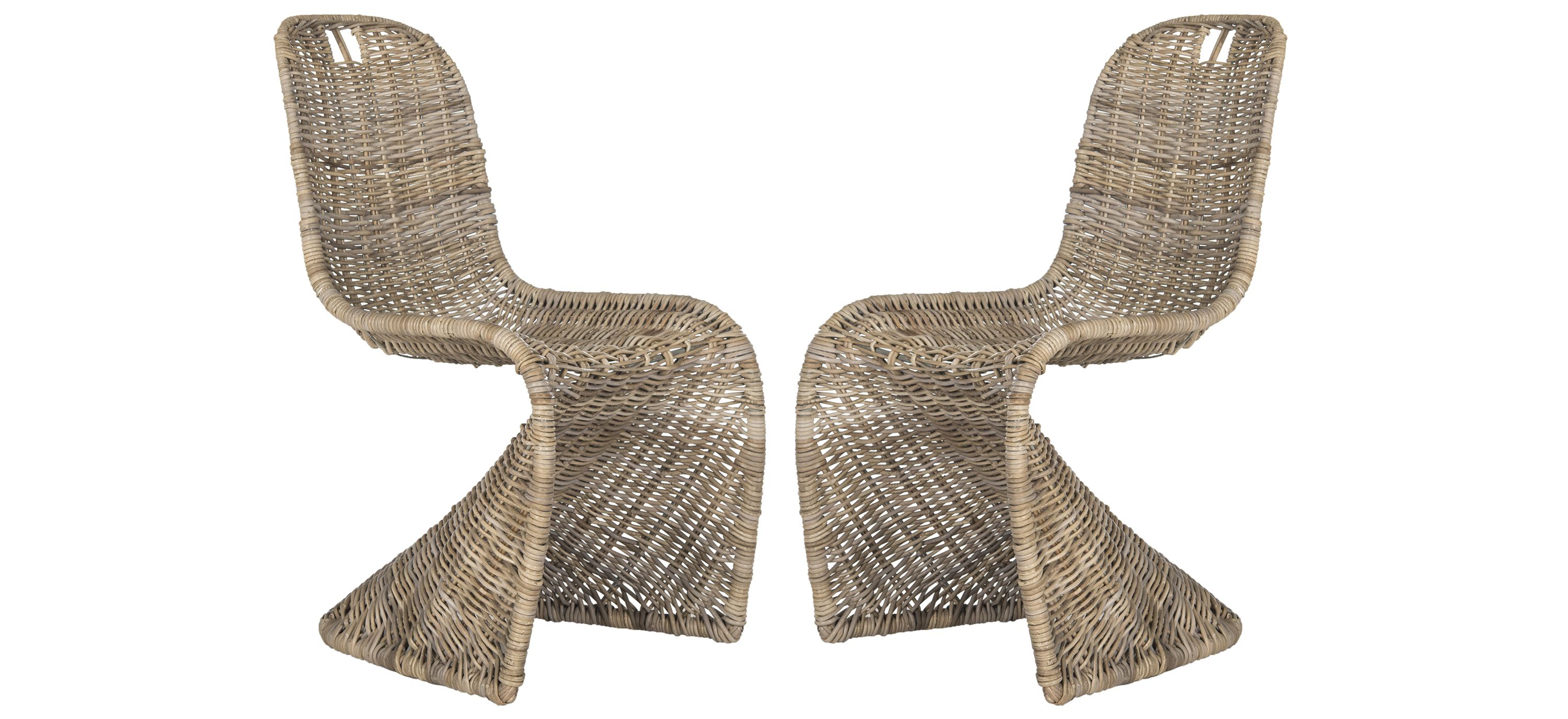 Murphy Wicker Dining Chair - Set of 2
