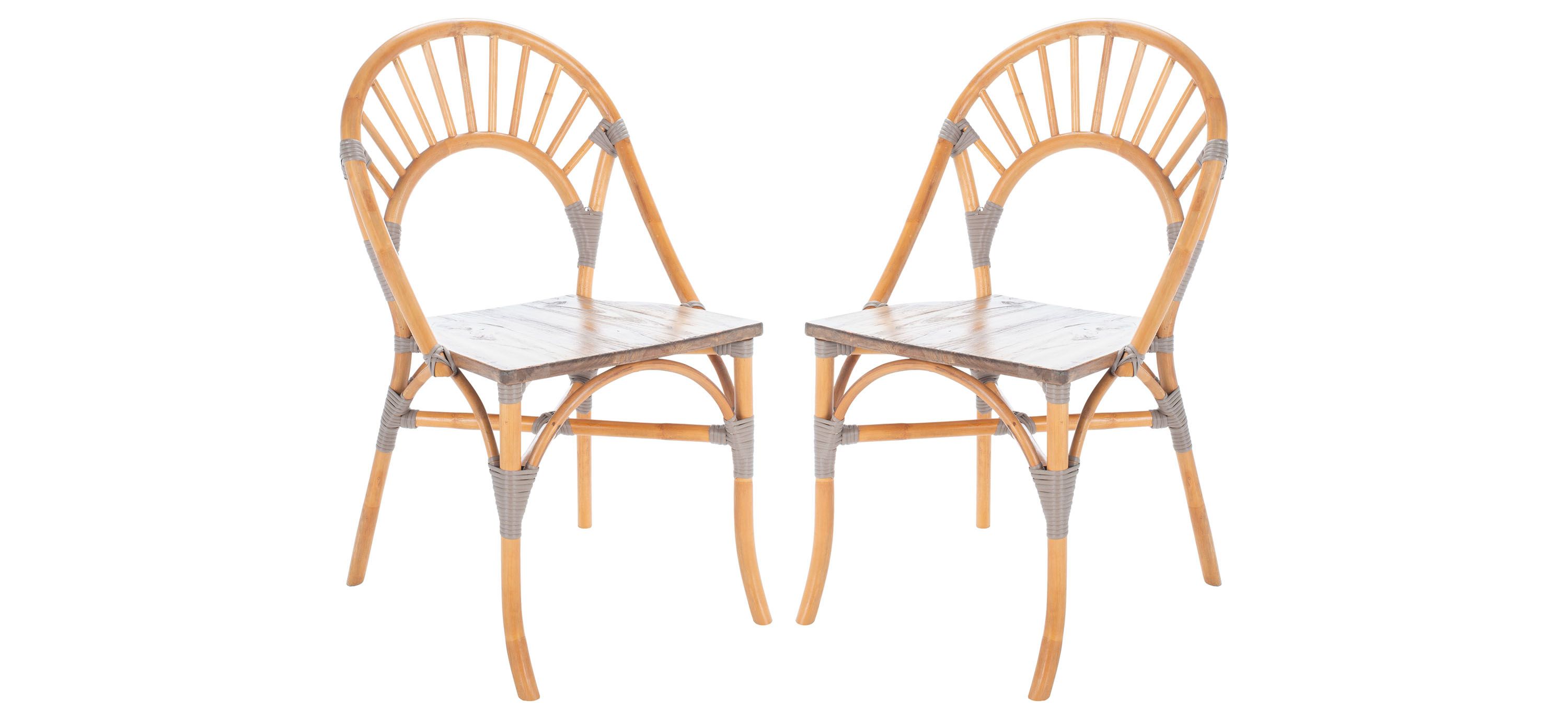 DCH9904A-SET2 Larry Rattan Dining Chair - Set of 2 sku DCH9904A-SET2