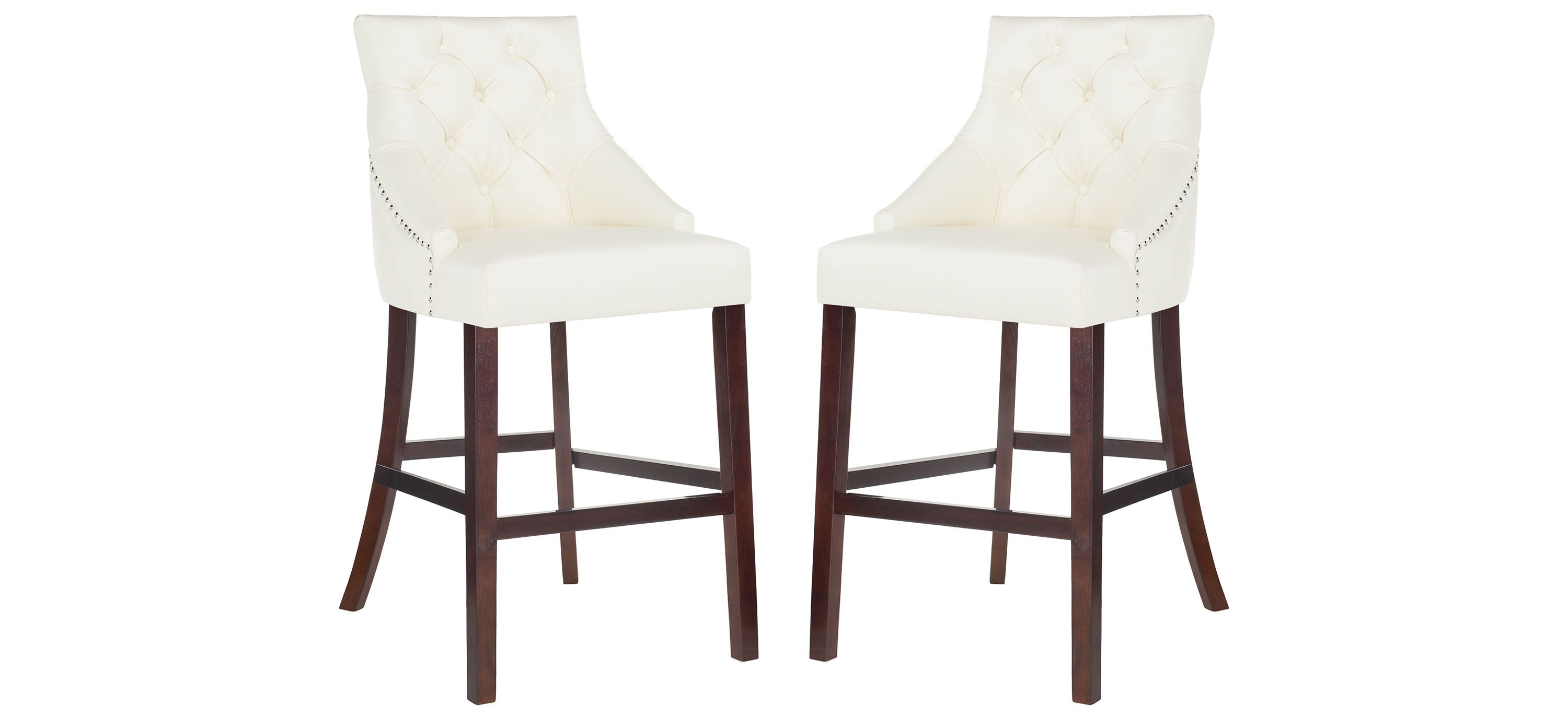 Eleni Tufted Wingback Bar Stool - Set of 2