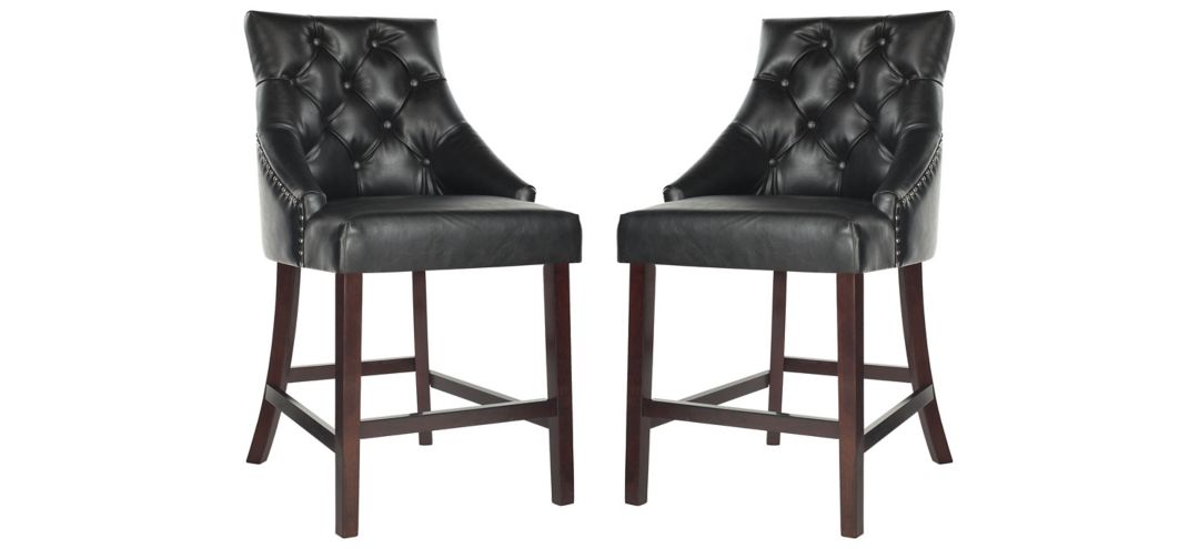 Eleni Tufted Wingback Counter Stool - Set of 2