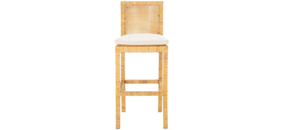 Percy Cane Bar Stool with Cushion