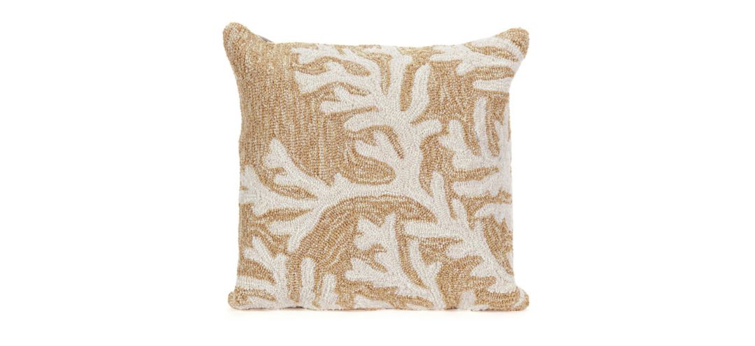 134159960 Liora Manne Frontporch Coral Pillow sku 134159960