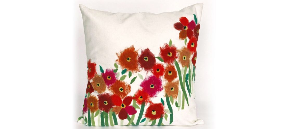134226430 Liora Manne Visions III Poppies Pillow sku 134226430