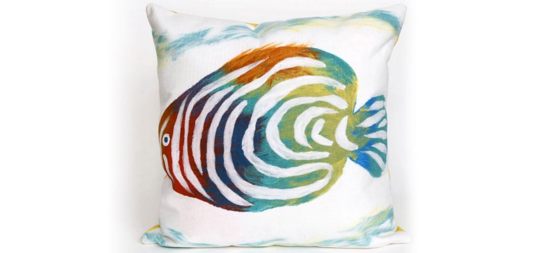 Liora Manne Visions III Rainbow Fish Pillow
