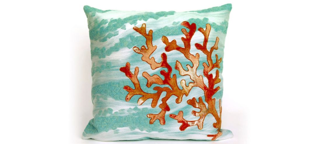 134226540 Liora Manne Visions III Coral Wave Pillow sku 134226540