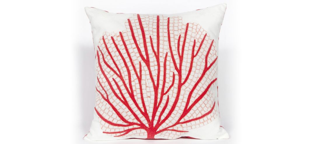134226560 Liora Manne Visions III Coral Fan Pillow sku 134226560