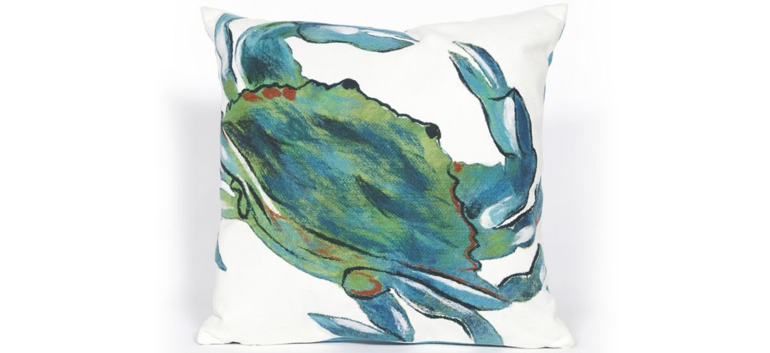 134226580 Liora Manne Visions III Blue Crab Pillow sku 134226580